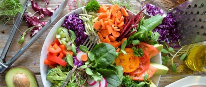 healthy salad lunch