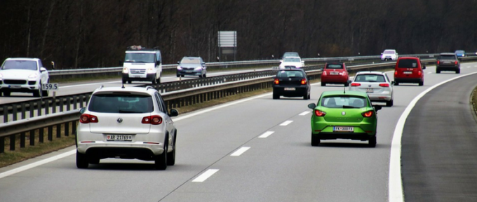 cars on the road