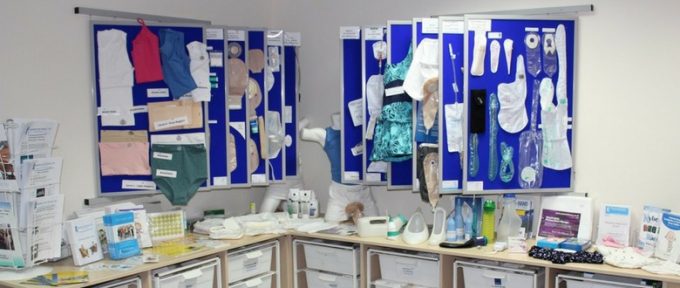 bbuk display of bladder and bowel products