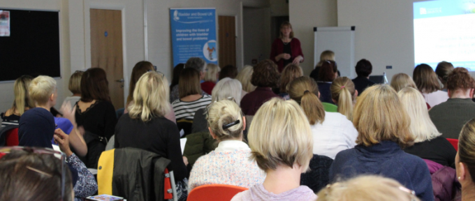 davina presenting seminar at paediatric day