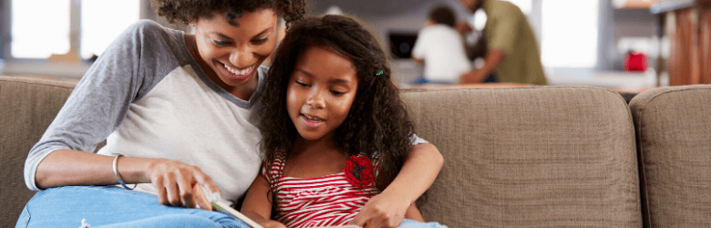 mother teaching child about bedwetting