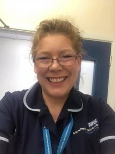 Picture of Karen Irwin in her nursing uniform