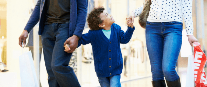 child with parents