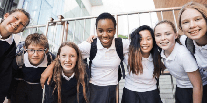 group of schools children
